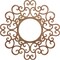 Ekena Millwork Reims Wood Fretwork Pierced Ceiling Medallion, Walnut, 24"OD x 9 1/8"ID x 1/4"T CMWP24X24X0250REWA - alternate 1